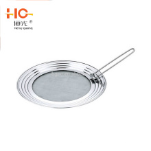 Stainless Steel Universal Splatter Cover with Foldable handle universal lid